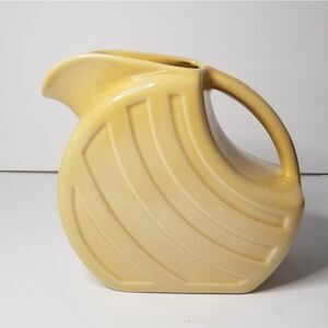Alamo refrigerator pitcher pottery vintage yellow